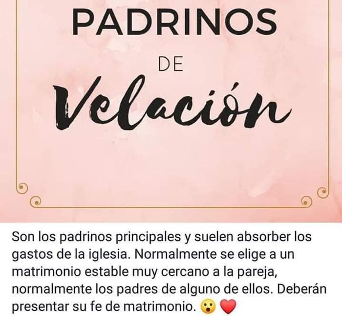 Los padrinos de velacion son los mismos que los de anillos 7