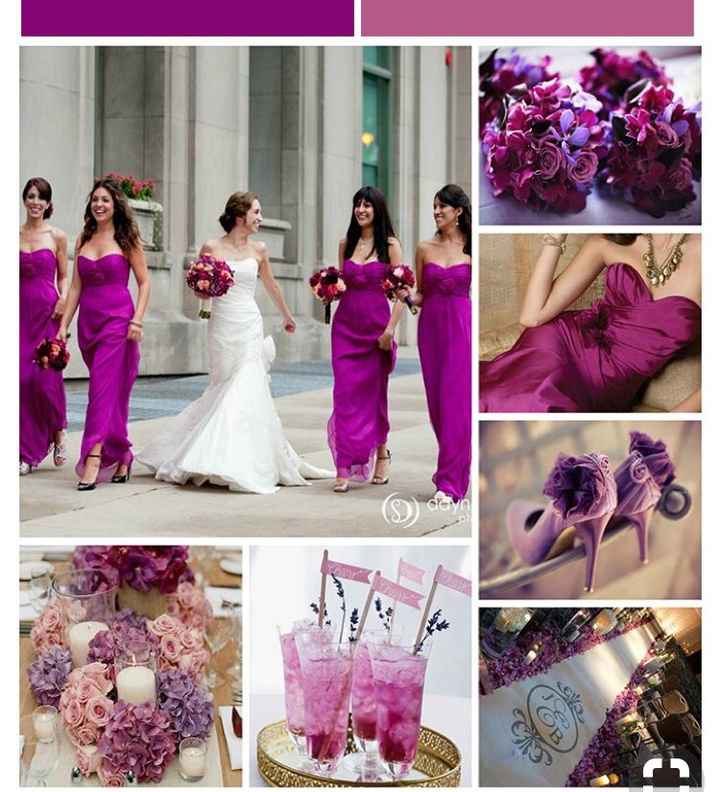 Alguién tiene fotos d su boda en color bugambilia o colores violeta? - 2