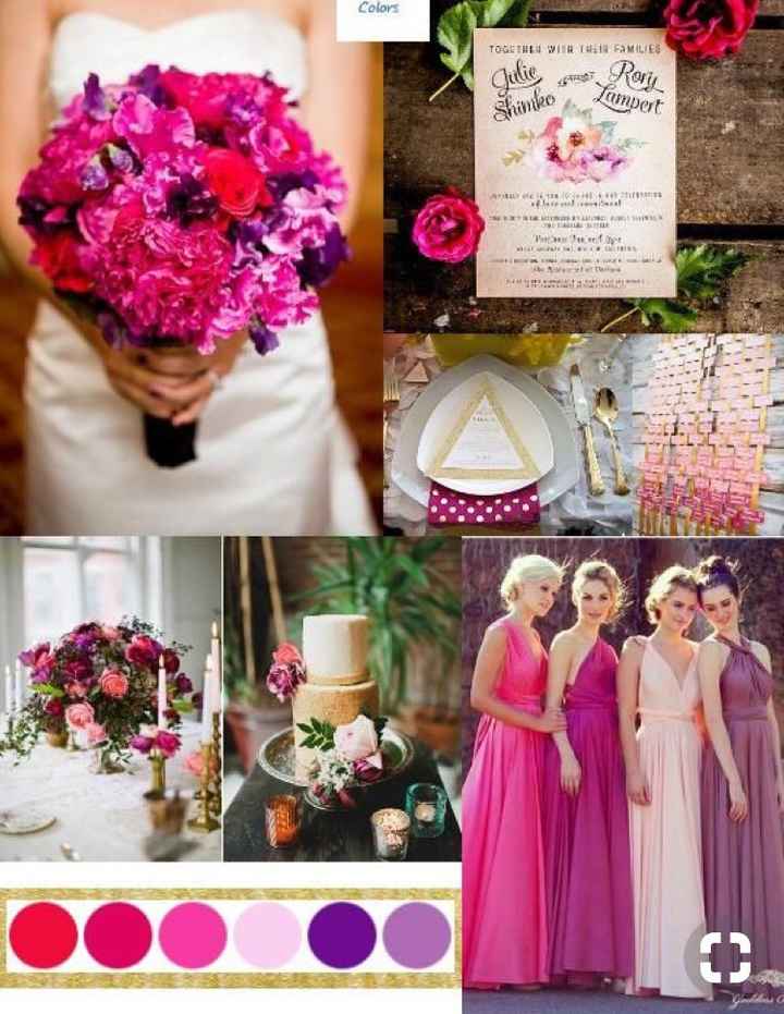 Alguién tiene fotos d su boda en color bugambilia o colores violeta? - 6