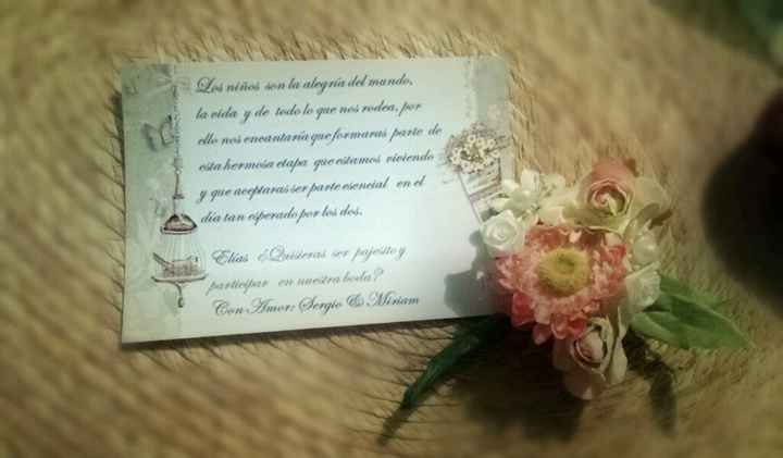 Invitaciones de pajesitos - 1