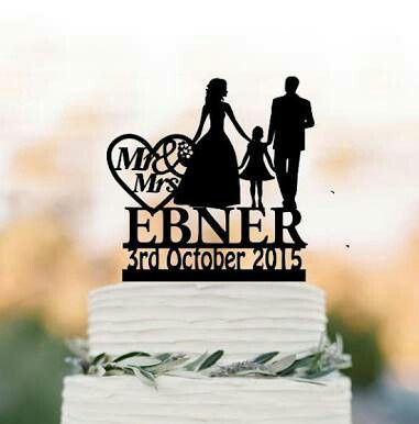 Cake topper sencillo 🤗💜 para mi civil - 1