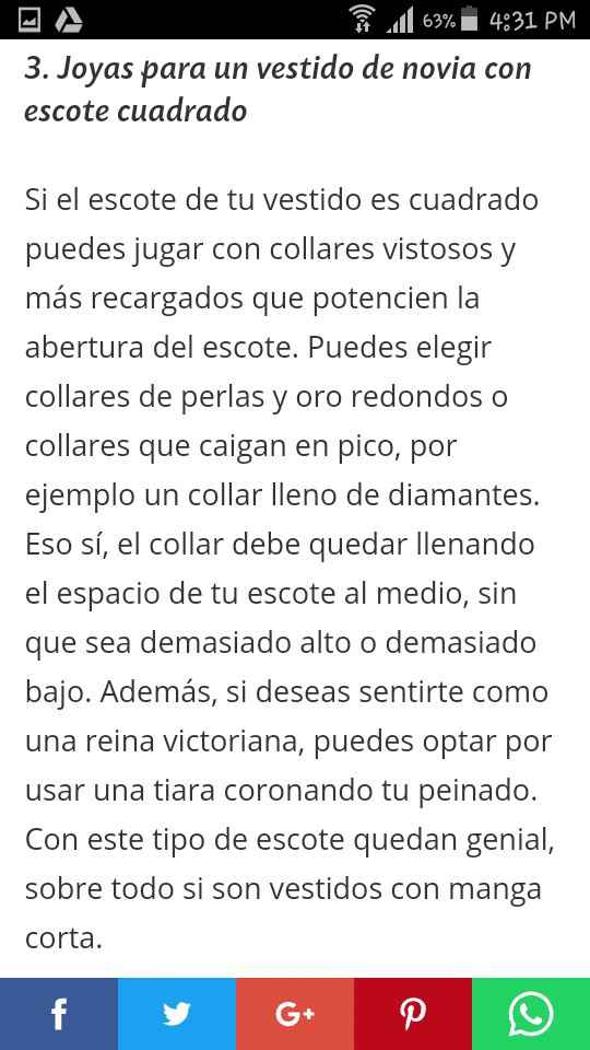 Joyeria según tu vestido - 2