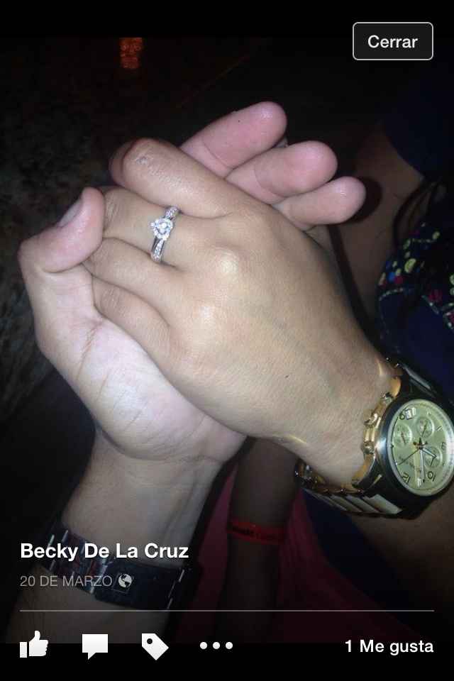 Anillo de promesa y compromiso  - 1