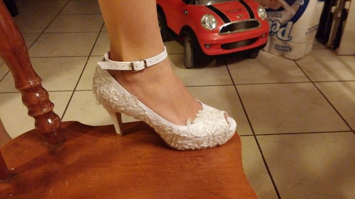 Mis zapatillas para el gran día 
