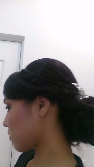 Mi prueba de peinado y maquillaje