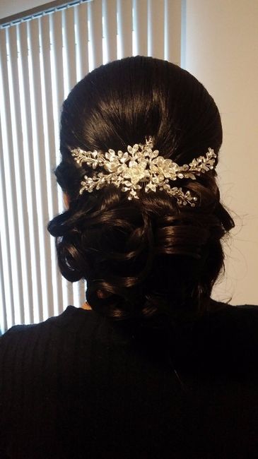 Mi prueba de peinado y maquillaje