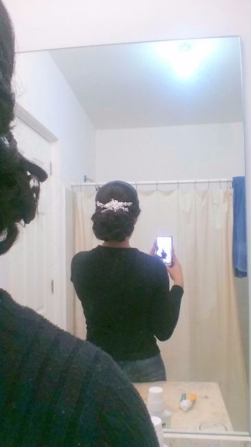 Mi prueba de peinado y maquillaje