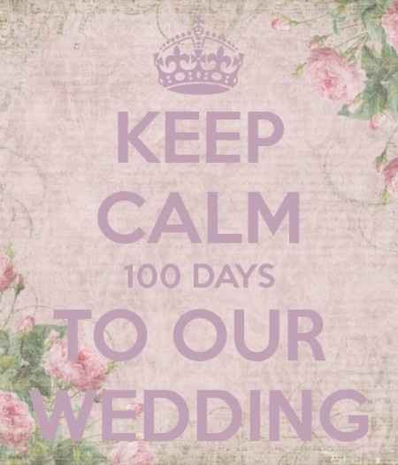 Hoy es 22 de Enero, 100 días para nuestra boda!