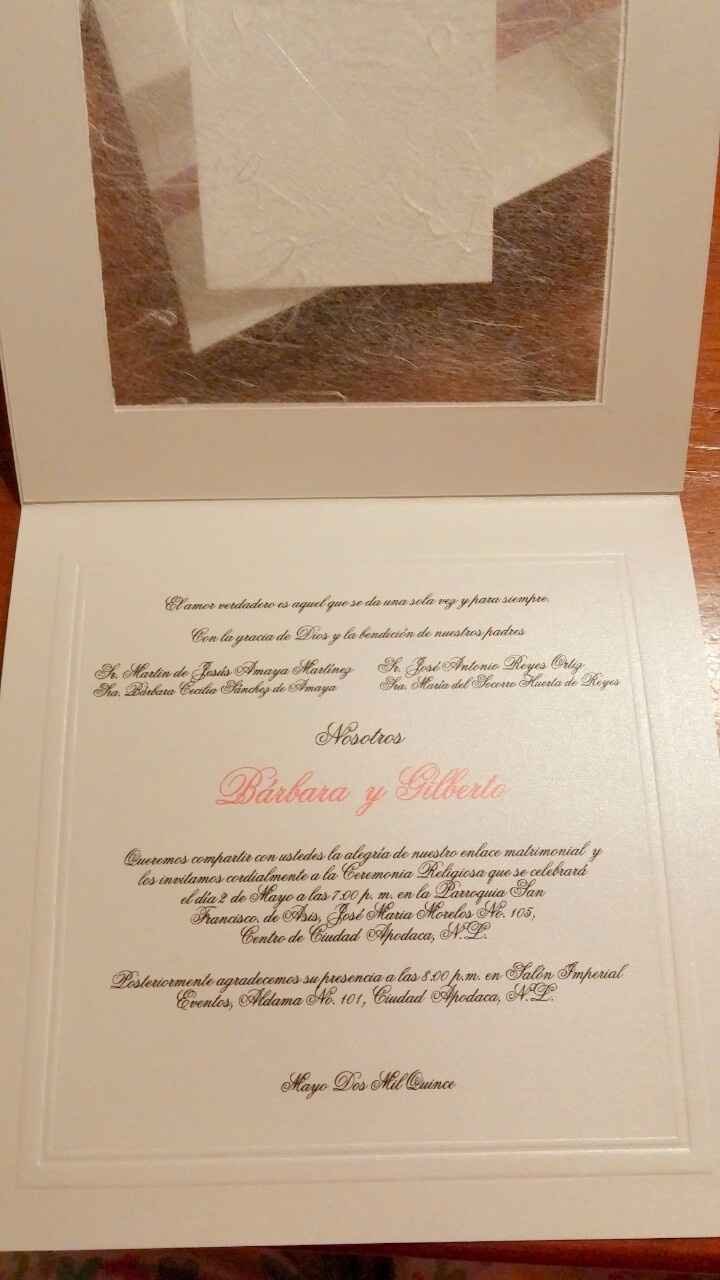 Nuestra invitacion 