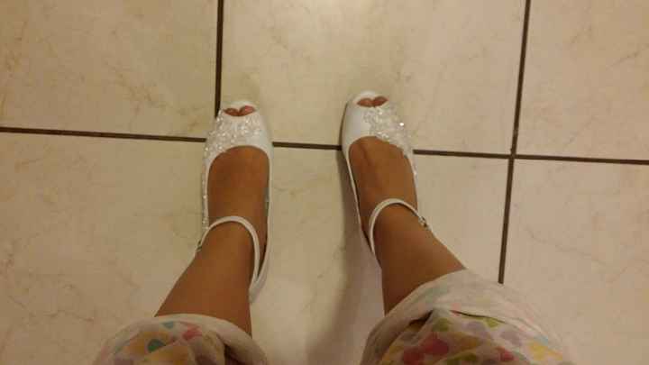 Mis zapatillas para el gran día 