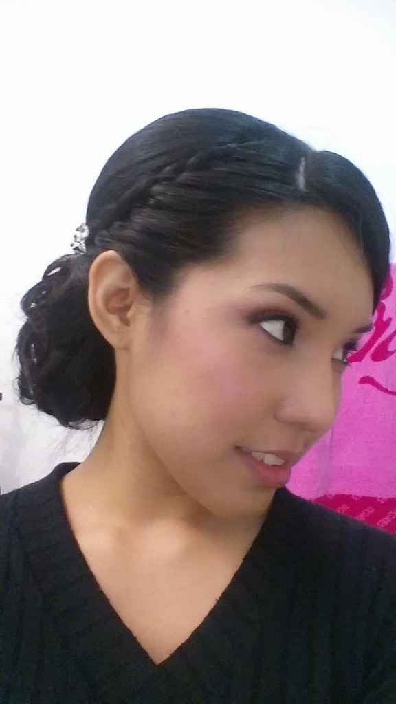 Mi prueba de peinado y maquillaje