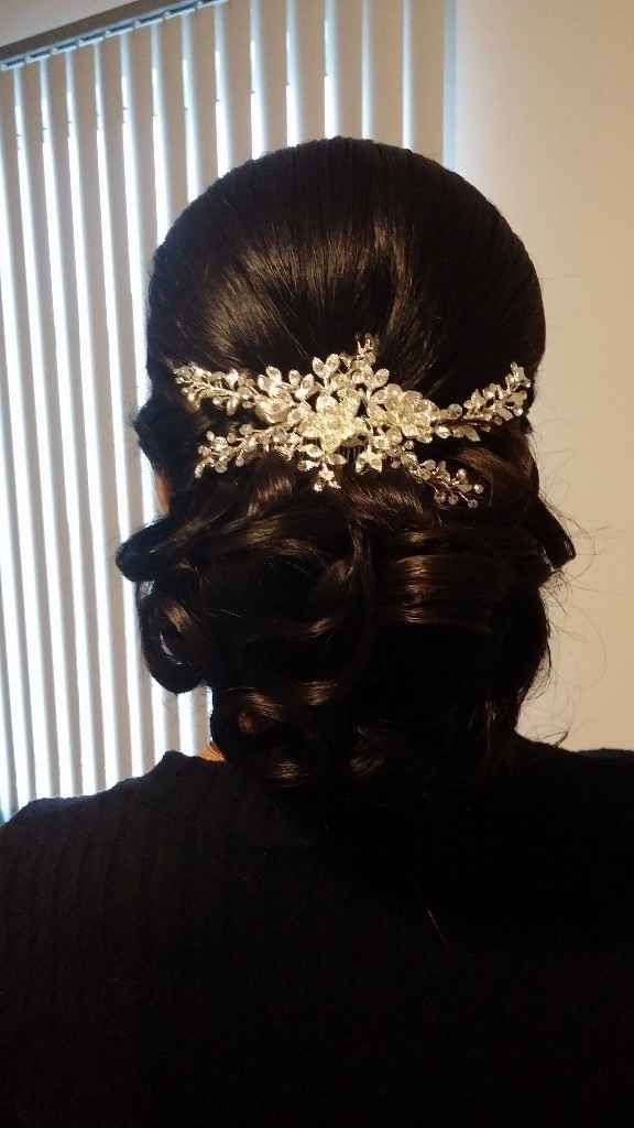 Mi prueba de peinado y maquillaje