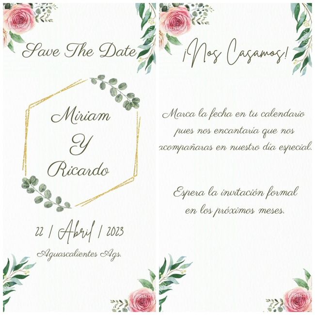 ¿Enviarás un save the date?📆🎁 7