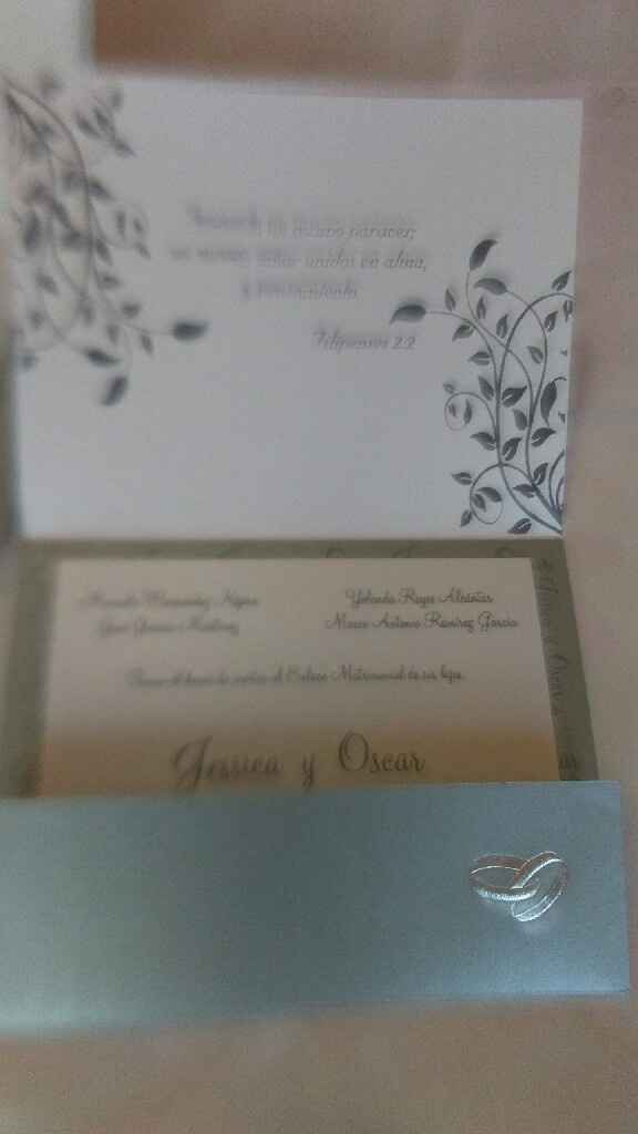 Por fin mis invitaciones  (que escogió mi prometido) - 2