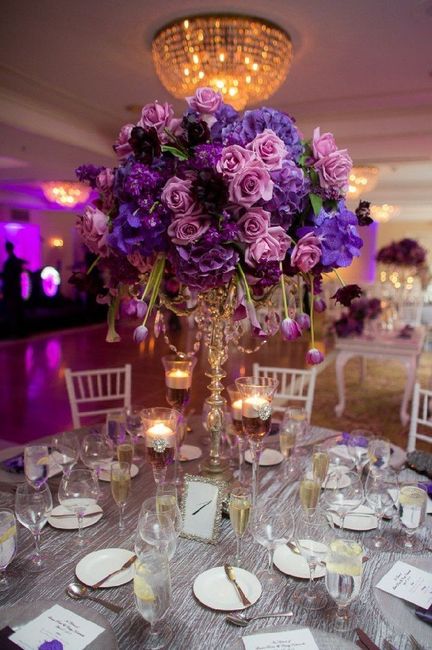 Tema de boda: grape color uva Vs Rose gold. - 2