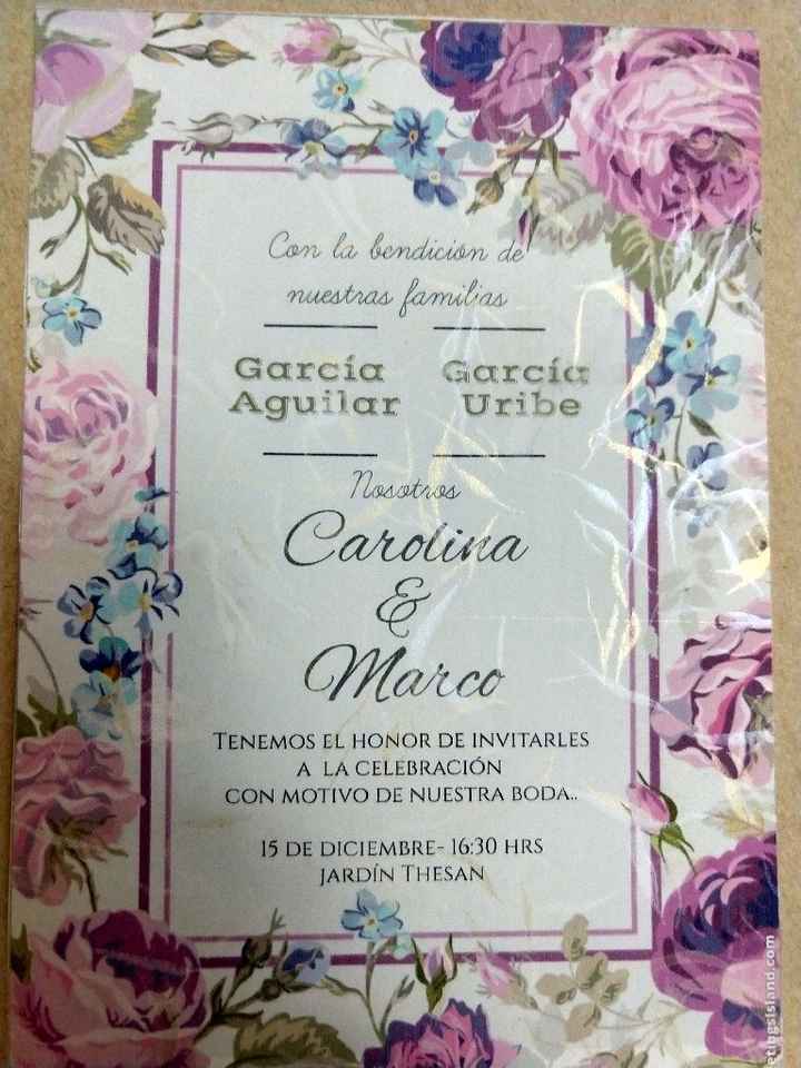 Invitaciones hechas por mí.🍃🌺📜 - 1