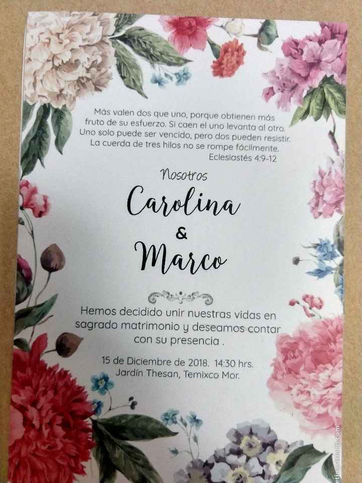 Invitaciones hechas por mí.🍃🌺📜 - 3
