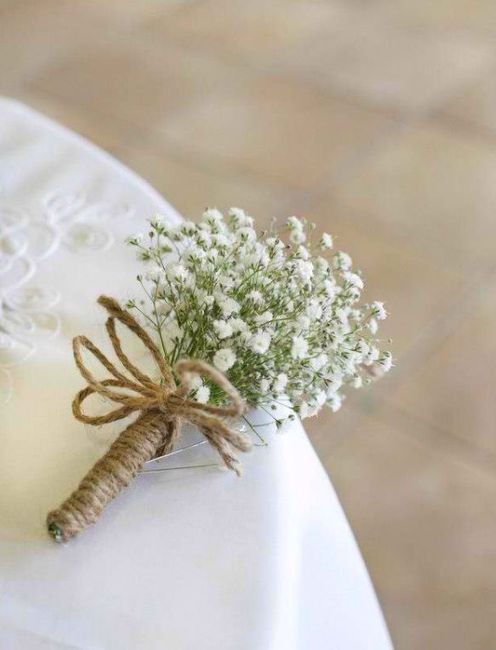 Boutonnier para el novio. - 1