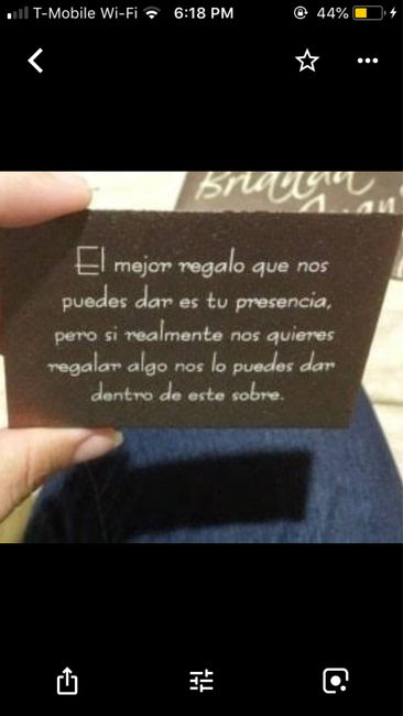 Regalos o dinero? - 1