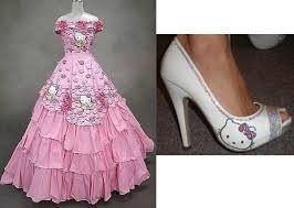 vestido y zapatos