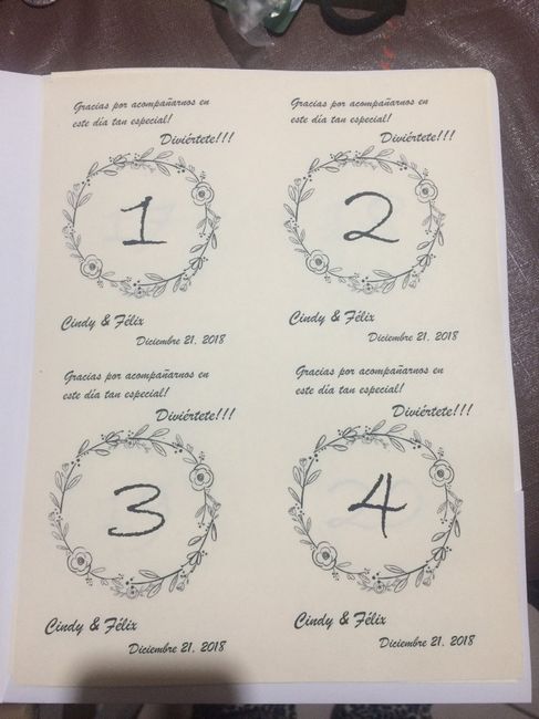 Porta números para las mesas 🔢✅ - 2