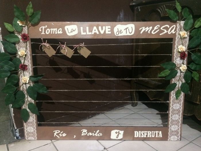 diy Marco para asignar mesas! 🗝🎀🌹 - 17