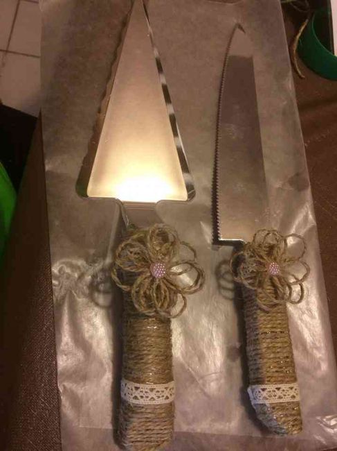 Palita y Cuchillo para pastel ♡ - 1