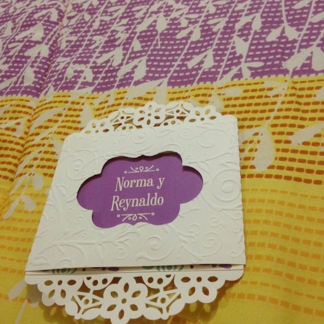 Mis invitaciones, me encantaron !!!!