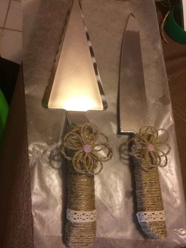 Avances de hoy- cuchillo y pala para pastel 🍰🎂 - 2
