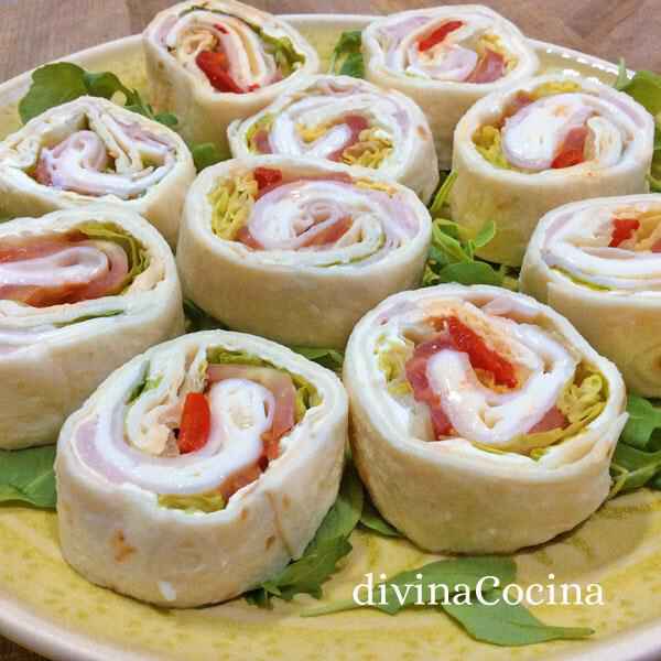 Aperitivos - rollitos de tortilla - 1