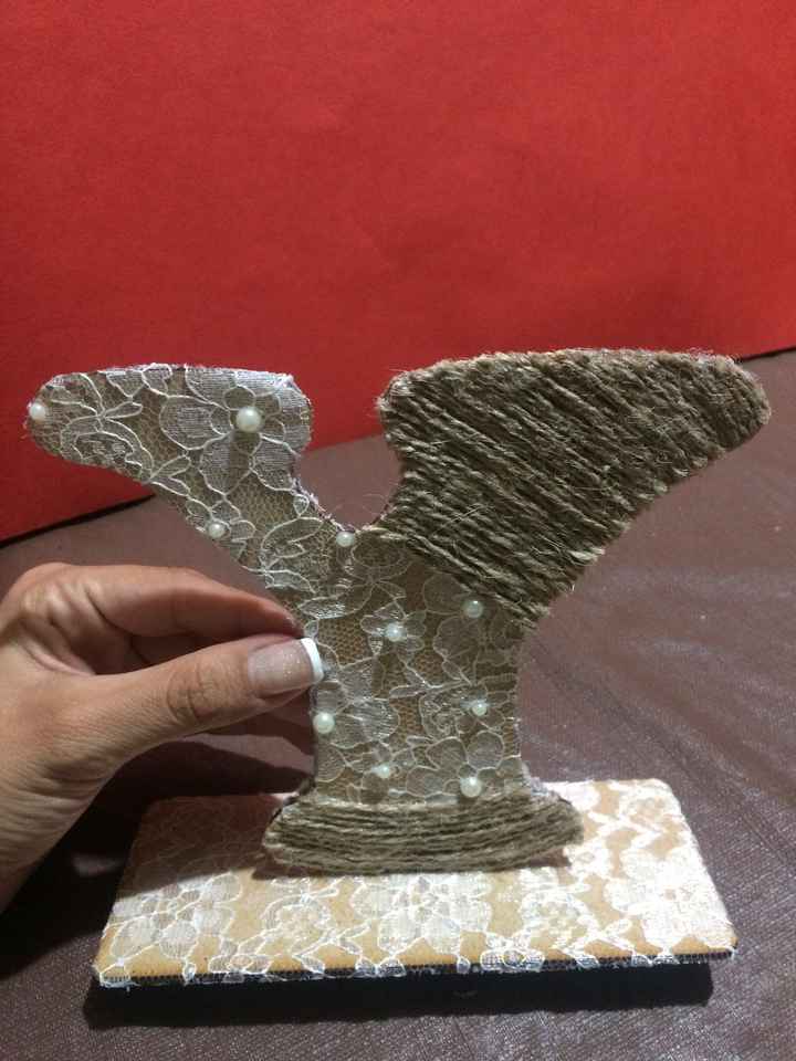 Iniciales para la mesa de bienvenida Cyf - 4