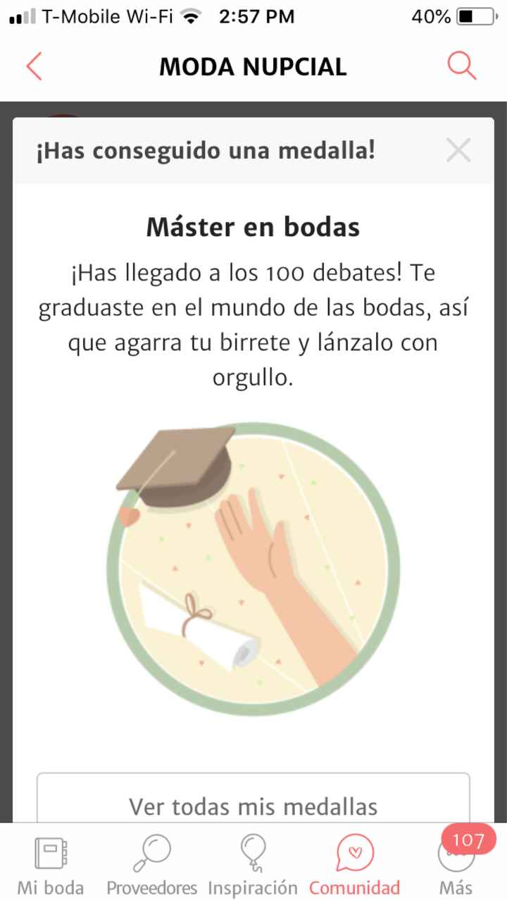 Master en bodas- medallita 🏅👩🏻‍🎓👰🏻 - 1