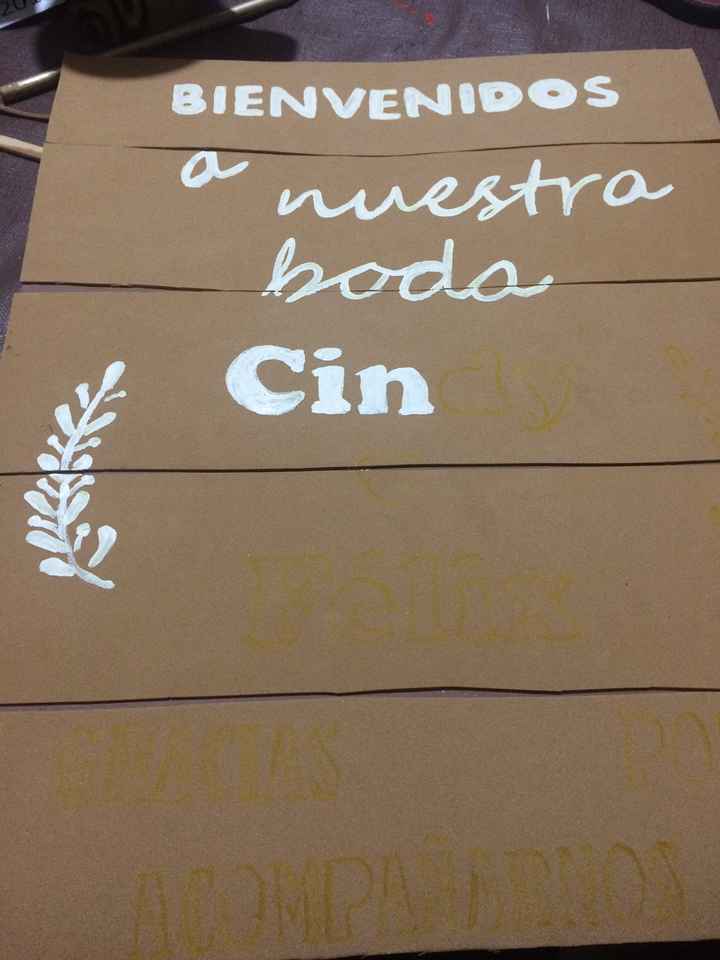 Mi letrero de bienvenida- diy - 1