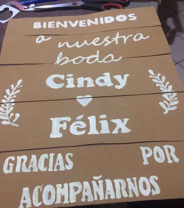 Mi letrero de bienvenida- diy - 2