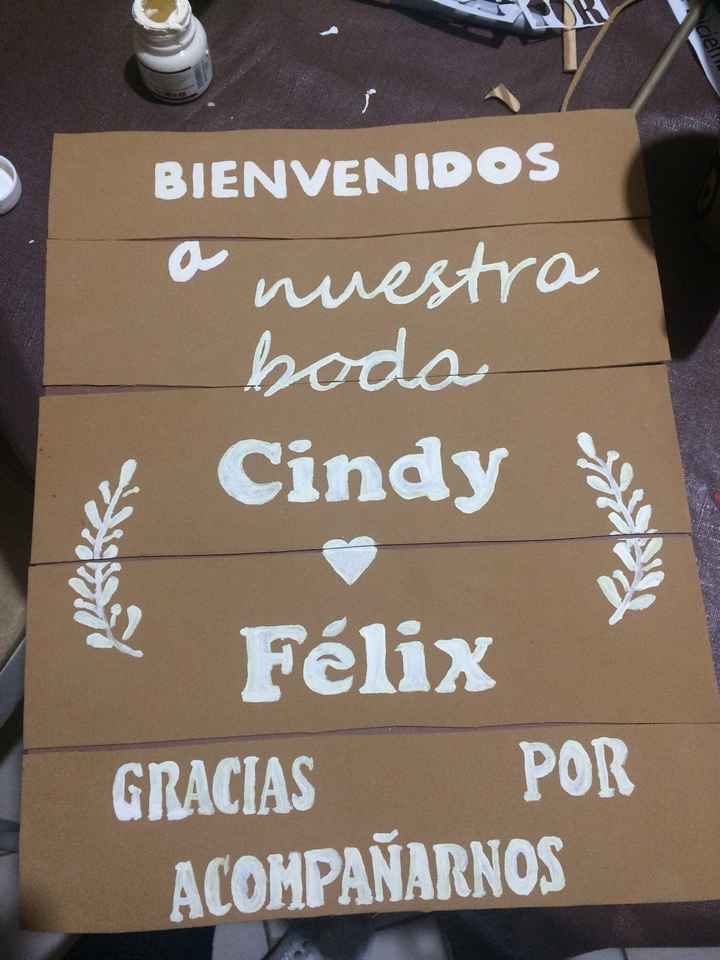Mi letrero de bienvenida- diy - 3