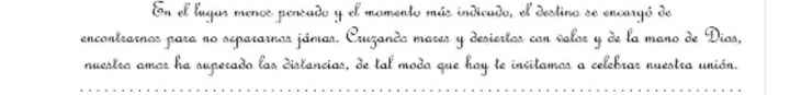 Frase para invitaciones - 1