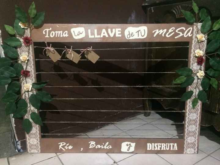 diy Marco para asignar mesas! 🗝🎀🌹 - 17