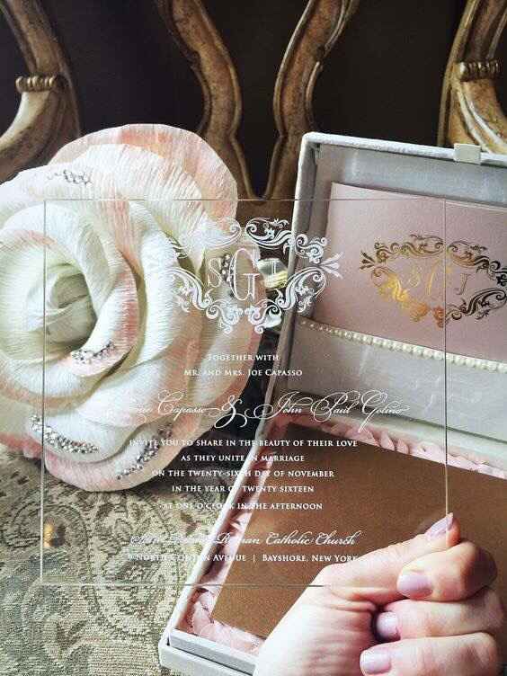Invitaciones en acrílico- tendencia 2019 - 7