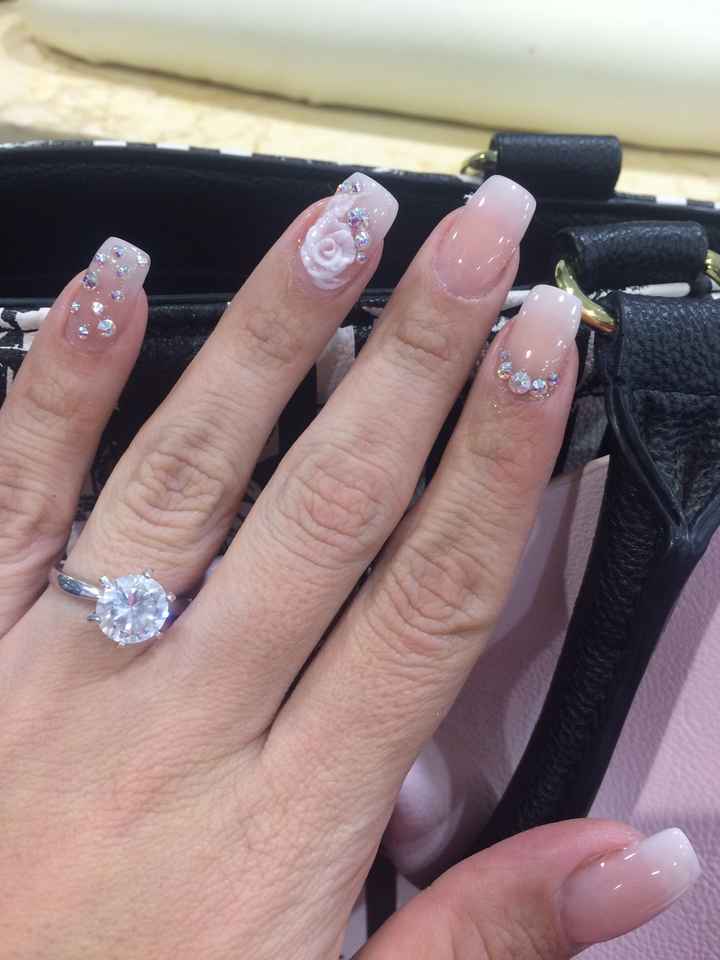 Mis uñitas para el dia B!!! 👰🏻💅🏻 - 1