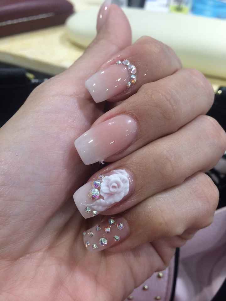 Mis uñitas para el dia B!!! 👰🏻💅🏻 - 2