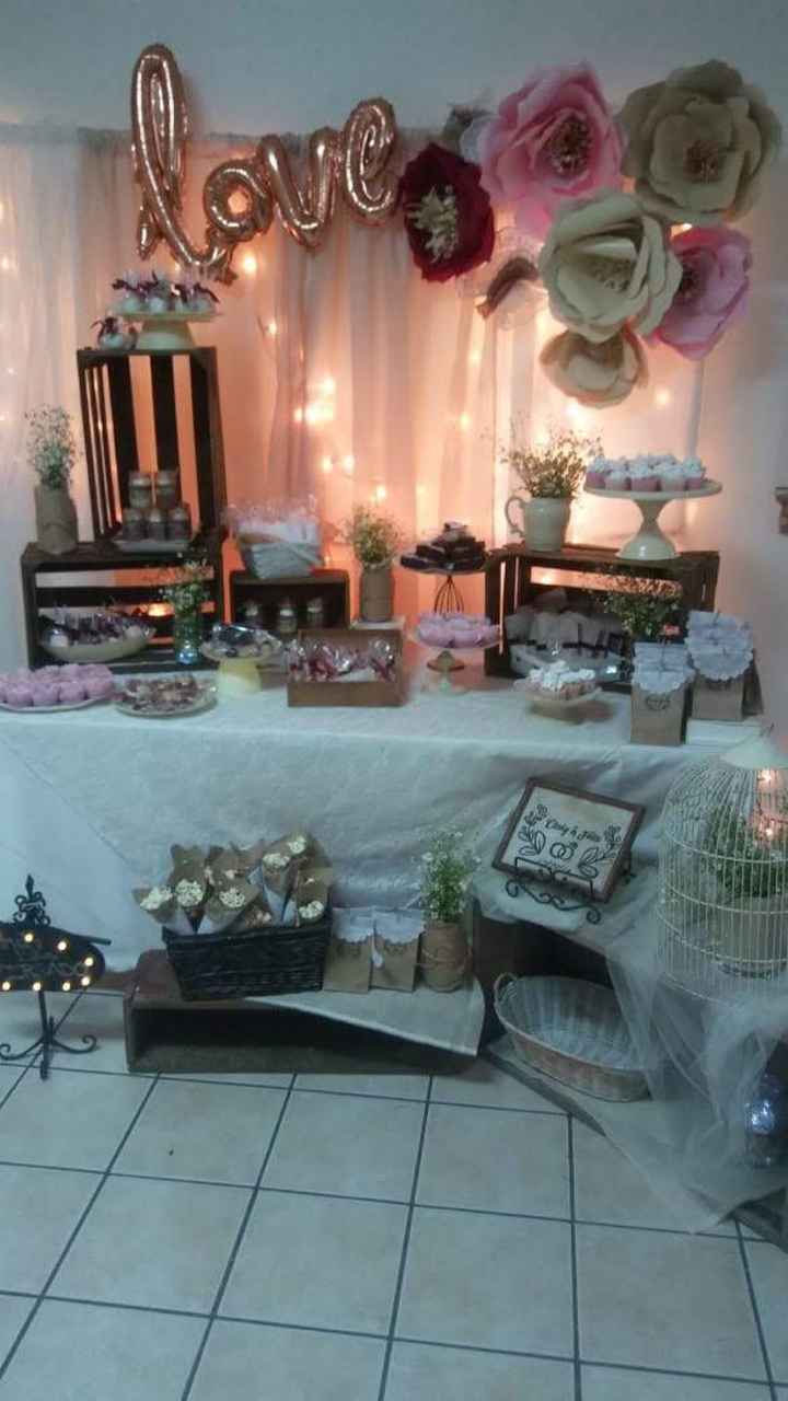 Mi pastel y mesa de postres... - 3