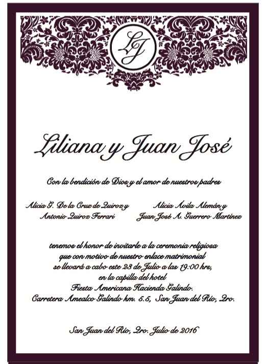Nuestras invitaciones!