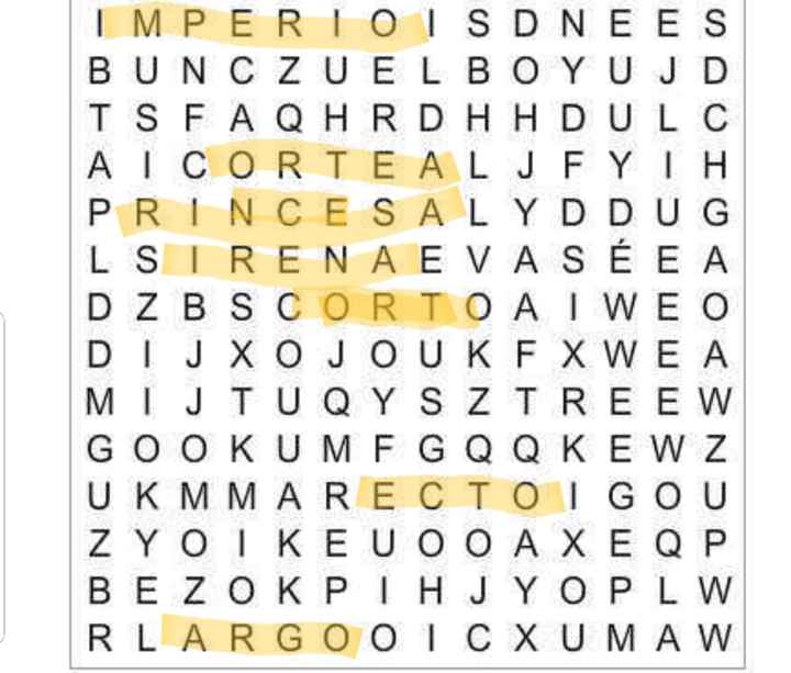 Sopa de letras: Estilos de vestido 👰 - 1