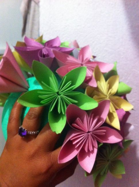Avances de mi ramo de origami - 3
