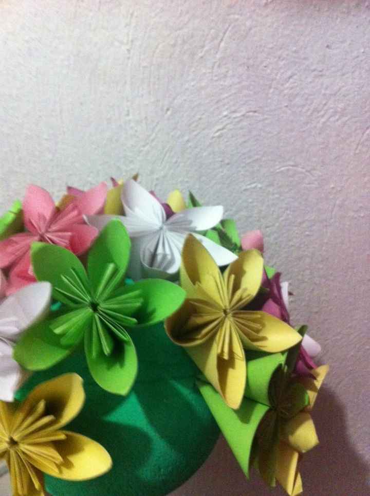 Avances de mi ramo de origami - 2