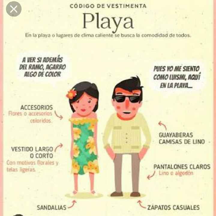 Etiqueta, dress code. - 1