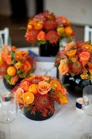 Inspiración naranja para tus centros de mesa!!! - 5