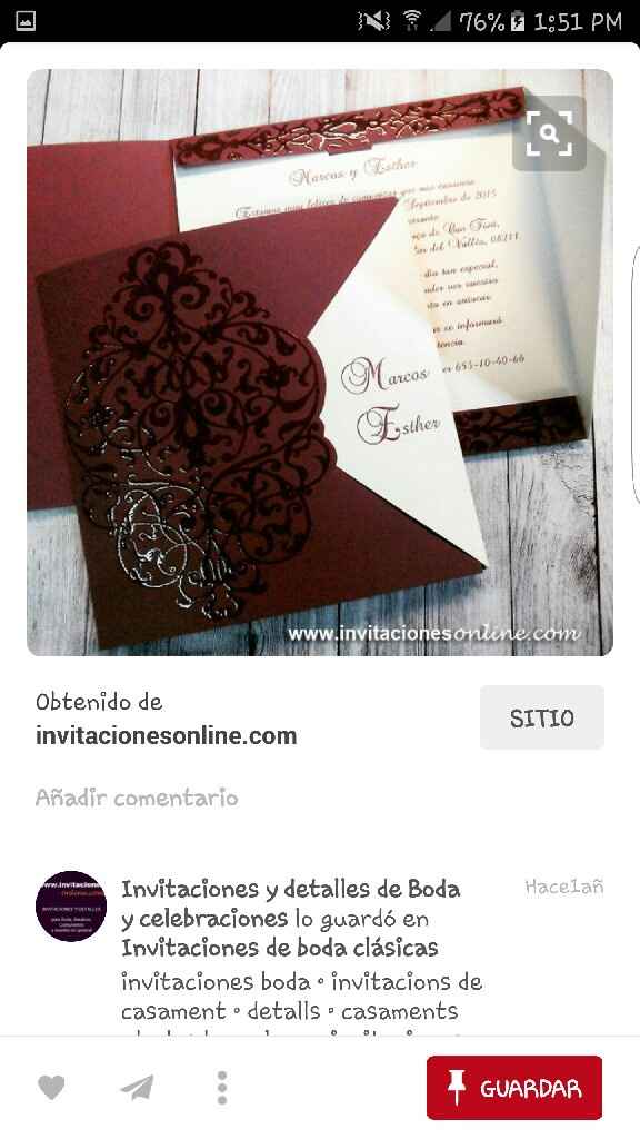 Ayuda!! invitaciones para la boda. - 1