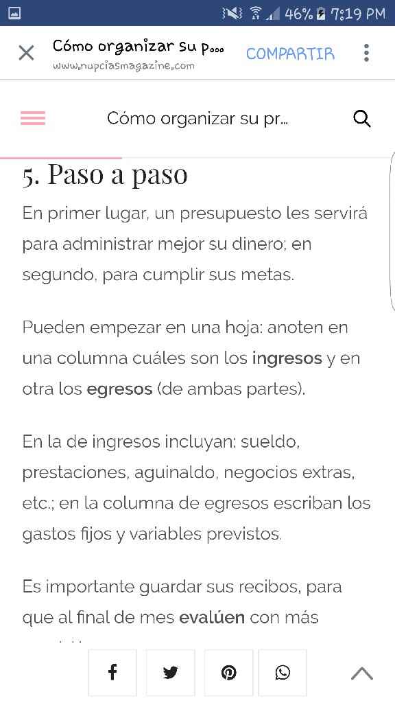 Como organizar el presupuesto - 5