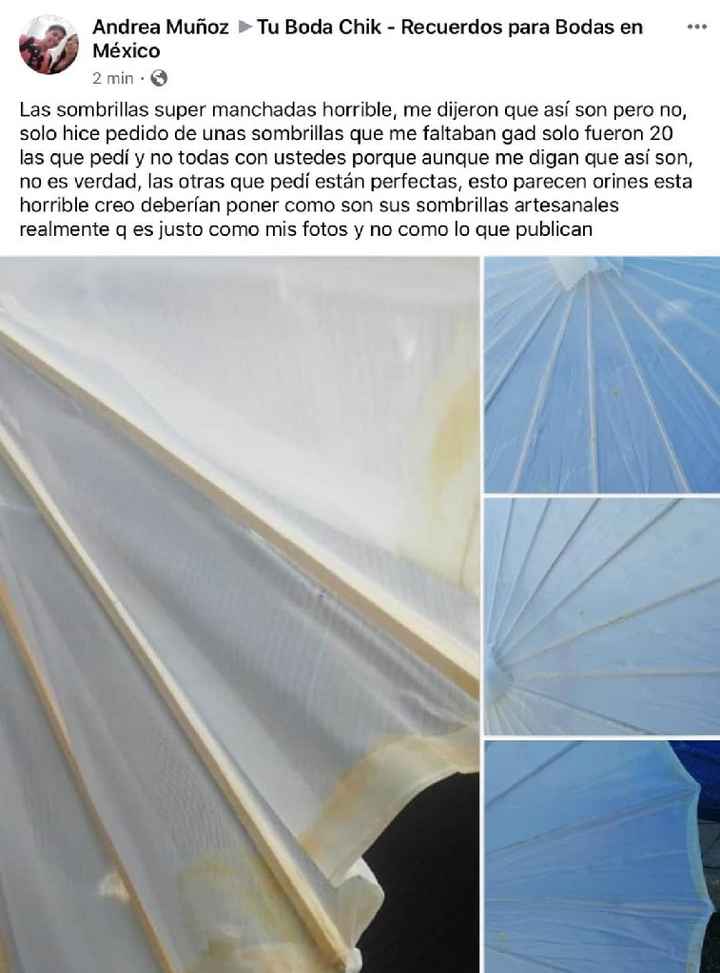 Tu boda chik productos defectuosos - 1